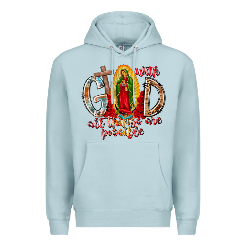 With God All Things Are Possible Premium Hoodie by RacoonDesign | Teevron