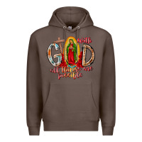 Coffee With God All Things Are Possible Premium Hoodie - RacoonDesign