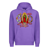 Purple With God All Things Are Possible Premium Hoodie - RacoonDesign