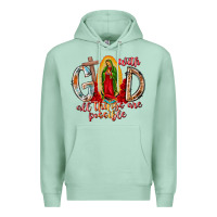 Seafoam With God All Things Are Possible Premium Hoodie - RacoonDesign