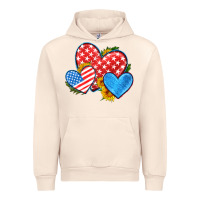 Sandshell usa flag hearts with sunflower Urban Hoodie - HRA Design Shop