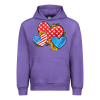 Tulip usa flag hearts with sunflower Urban Hoodie - HRA Design Shop