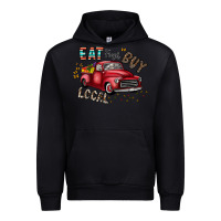 Black eat fresh buy local Urban Hoodie - CowhideDigitalArt
