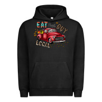 Pigment Black eat fresh buy local Urban Hoodie - CowhideDigitalArt