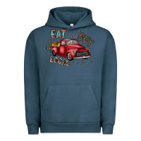 Pigment Midnight Navy eat fresh buy local Urban Hoodie - CowhideDigitalArt