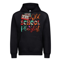 Black old school playlist cassette Urban Hoodie - FaDigitalArtStudio