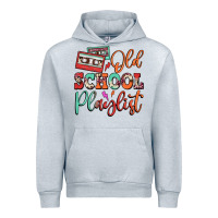 Heather Grey old school playlist cassette Urban Hoodie - FaDigitalArtStudio