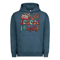 Pigment Midnight Navy old school playlist cassette Urban Hoodie - FaDigitalArtStudio