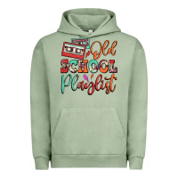 Pigment Oil Green old school playlist cassette Urban Hoodie - FaDigitalArtStudio
