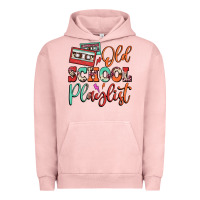 Pigment Salmon old school playlist cassette Urban Hoodie - FaDigitalArtStudio