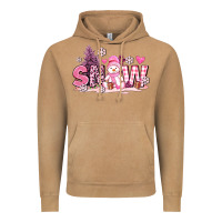 Vintage Camel pink snowman and snow Vintage Hoodie - AdoDesignShop