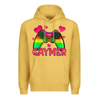 Antique Gold gaymer Premium Hoodie - HRA Design Shop