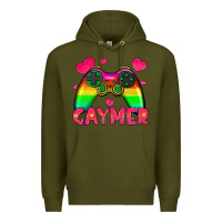 Army Green gaymer Premium Hoodie - HRA Design Shop