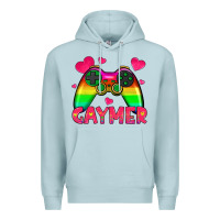 Blue Mist gaymer Premium Hoodie - HRA Design Shop