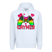 White gaymer Premium Hoodie - HRA Design Shop
