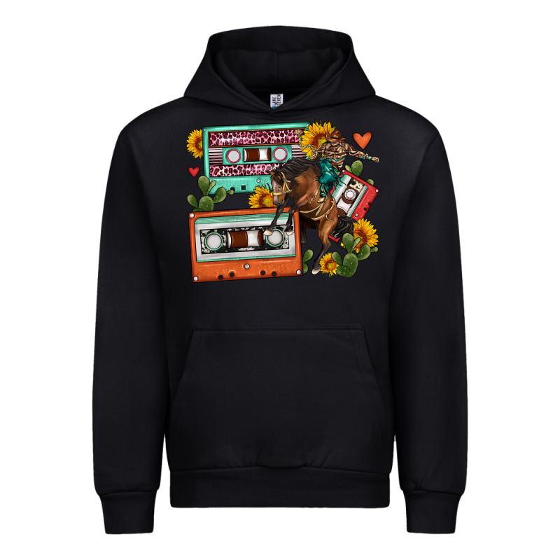 Rodeo Sunflower Cactus Cassette Urban Hoodie by FaDigitalArtStudio | Teevron
