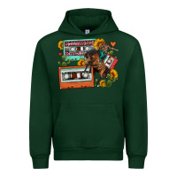 Forest Green rodeo sunflower cactus cassette Urban Hoodie - FaDigitalArtStudio