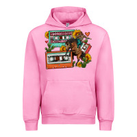 Fuchsia Pink rodeo sunflower cactus cassette Urban Hoodie - FaDigitalArtStudio