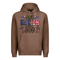 Chestnut one nation under god Premium Hoodie - CowhideDigitalArt