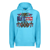 Ocean Blue one nation under god Premium Hoodie - CowhideDigitalArt