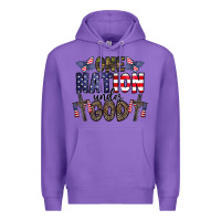 Purple one nation under god Premium Hoodie - CowhideDigitalArt