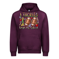Mauve Wine I Tackled 100 Days of School Urban Hoodie - RacoonDesign