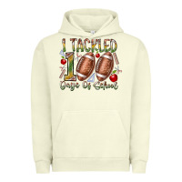 Pigment Pistachio I Tackled 100 Days of School Urban Hoodie - RacoonDesign