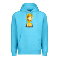 Ocean Blue baseball throphy cup fa element Premium Hoodie - FaDigitalArtStudio
