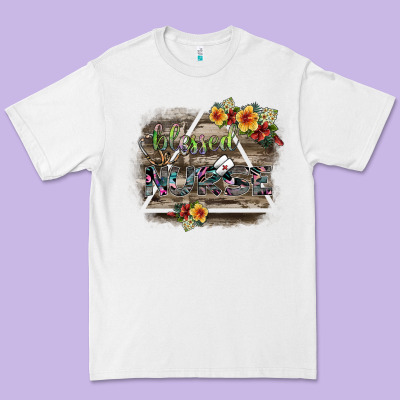 Blessed Nurse Premium Tee Designed By Sublimationcraftshop