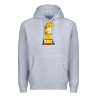 Heather Grey baseball throphy cup fa element Premium Hoodie - FaDigitalArtStudio