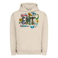 Pigment French Oak emt Urban Hoodie - CowhideDigitalArt