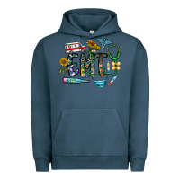 Pigment Midnight Navy emt Urban Hoodie - CowhideDigitalArt