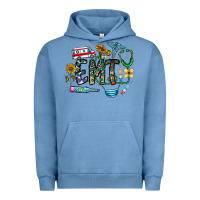 Pigment Pebble Blue emt Urban Hoodie - CowhideDigitalArt