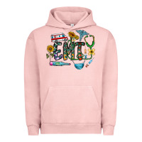 Pigment Salmon emt Urban Hoodie - CowhideDigitalArt