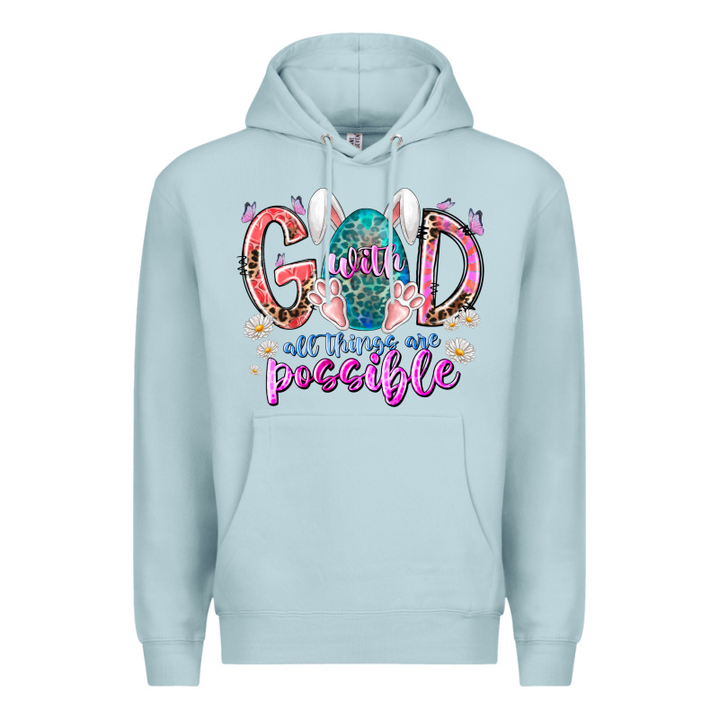 With God All Things Are Possible Premium Hoodie by RacoonDesign | Teevron