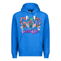 True Royal with god all things are possible Premium Hoodie - RacoonDesign
