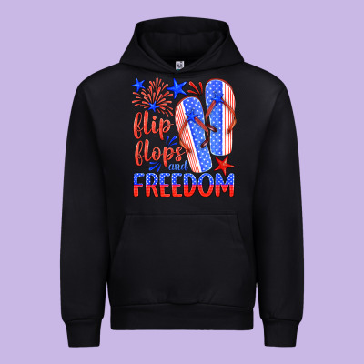 Flip Flops And Freedom Urban Hoodie Designed By Hra Design Shop