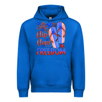 Cobalt flip flops and freedom Urban Hoodie - HRA Design Shop