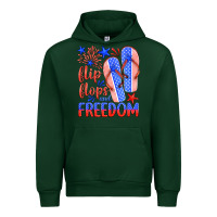 Forest Green flip flops and freedom Urban Hoodie - HRA Design Shop