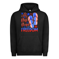 Pigment Black flip flops and freedom Urban Hoodie - HRA Design Shop