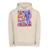 Pigment French Oak flip flops and freedom Urban Hoodie - HRA Design Shop