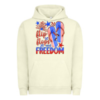 Pigment Pistachio flip flops and freedom Urban Hoodie - HRA Design Shop