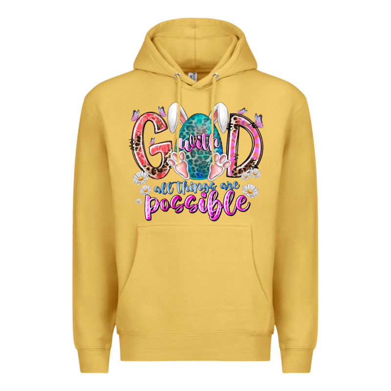 With God All Things Are Possible Premium Hoodie by RacoonDesign | Teevron
