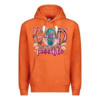 Carrot with god all things are possible Premium Hoodie - RacoonDesign