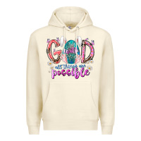 Sandshell with god all things are possible Premium Hoodie - RacoonDesign