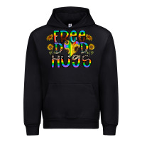 Black free dad hugs Urban Hoodie - CowhideDigitalArt