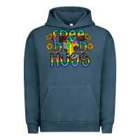 Pigment Midnight Navy free dad hugs Urban Hoodie - CowhideDigitalArt