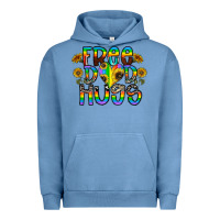 Pigment Pebble Blue free dad hugs Urban Hoodie - CowhideDigitalArt