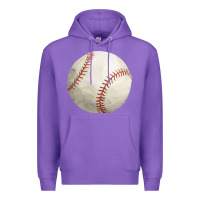 Purple baseball fa element Premium Hoodie - FaDigitalArtStudio