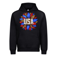 Black american sunflower Urban Hoodie - HRA Design Shop